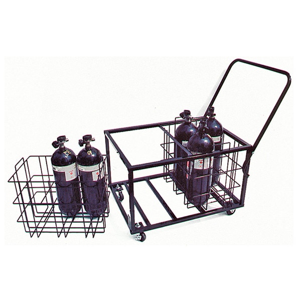 Scba Mobile Rack SCBA12CB SCBA Cylinder Mobile Rolling Horizontal Storage Cart | 12 SCBA ...